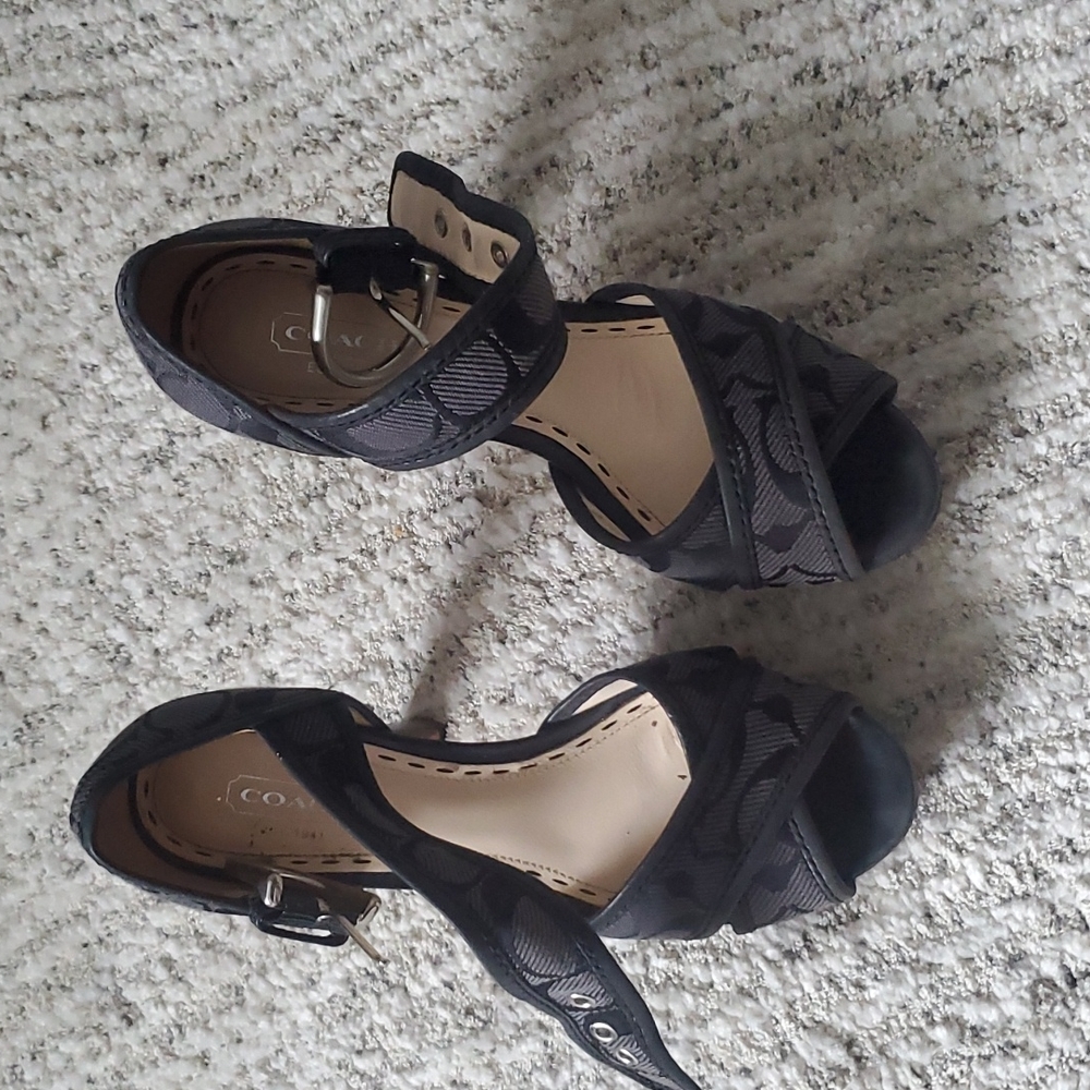 Ladies coach shoes size 6 dark gray - Picture 3 of 12